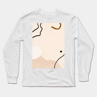 Modern Design Abstract Artistic Shapes Long Sleeve T-Shirt